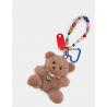 Llavero charm oso mosquetón con corazón